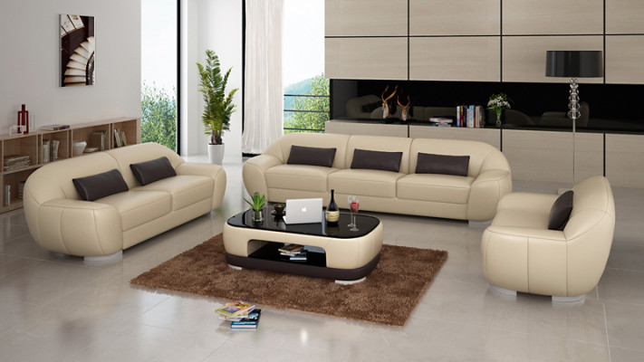 Ledersofa Couch Sofagarnitur Ecksofa Eck Garnitur Design Dekor Modern Sofa
