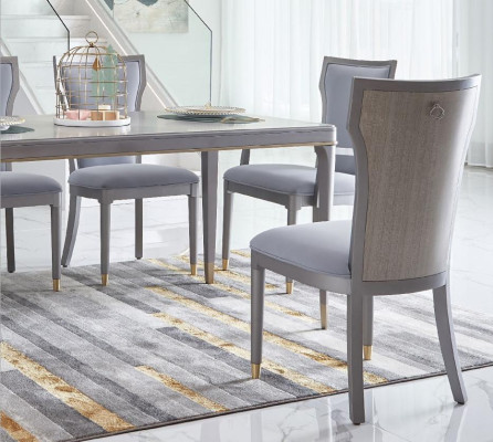 Luxus Design Polster Stuhl Stühle Büro Sitz Office Esszimmer Holz Möbel