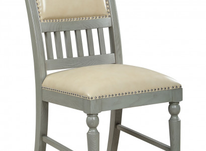 Design Polster Stuhl Stühle Lehn Esszimmer Büro Sitz Holz 1x Stuhl Lederstuhl