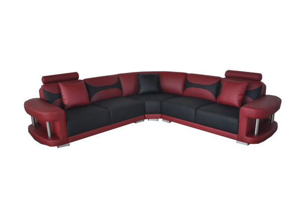 Leder Modern XXL Couch Wohnlandschaft Ledersofa Sofagarnitur Sofa L-Form F3001B