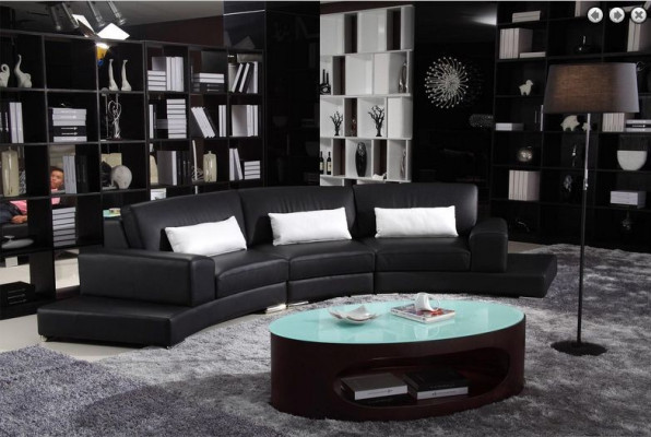 Ledersofa mit USB Wohnlandschaft Ecksofa Eck Garnitur Design Modern Sofa A1130