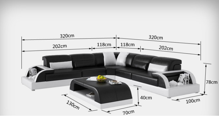 Ledersofa Couch Wohnlandschaft Ecksofa Eck Garnitur Design Modern Sofa USB Weiß