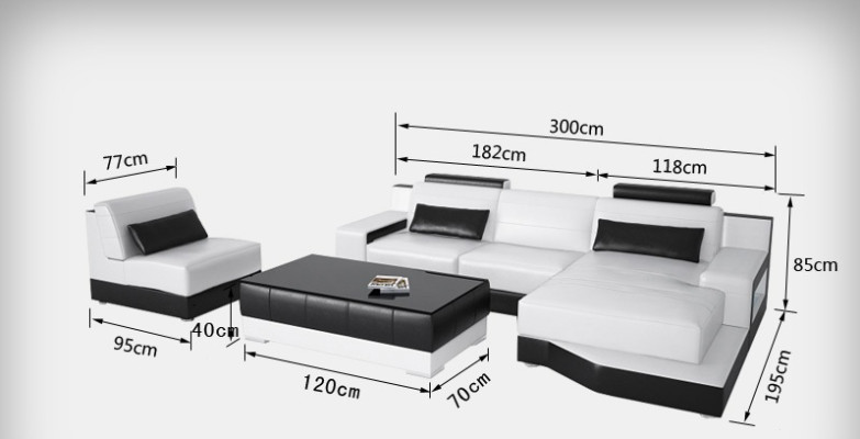 Elegantes Schwarzes Designer-Ecksofa in L-Form für stilvolle Wohnräume