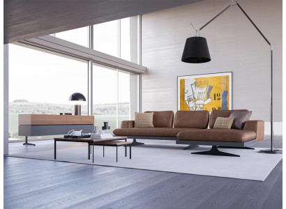 Wohnzimmer Leder Ecksofa L-Form Polstermöbel Modern Relax Sofa Couch