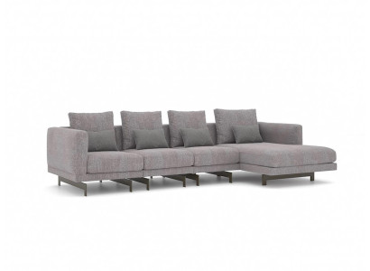 Ecksofa L-Form Relax Wohnzimmer Grau Eck Garnitur Polstersofa Möbel