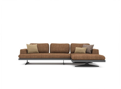 Ecksofa L-Form Relax Wohnzimmer Braun Leder Sofa Polstermöbel Eck Garnitur