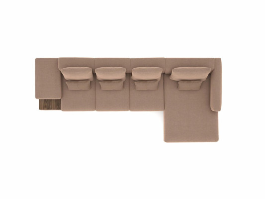 Luxus Beige Ecksofa L-Form Polstermöbel Wohnzimmer Designer Einrichtung