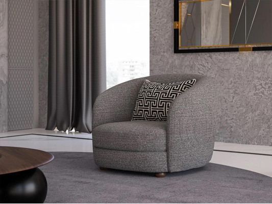 Grau Sessel Designer Sitzmöbel Polstermöbel Wohnzimmer Neu Sitz Einrichtung