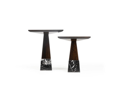 Braun 2x Beisteltisch Wohnzimmer Set Komplett Kaffeetisch Couchtisch