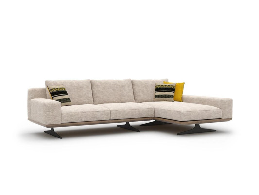 Ecksofa Designer Sofa L-Form Garnitur Couch Wohnzimmer Polster Textil Neu