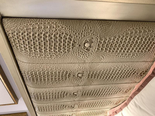 Bett Polster Design Luxus Doppel Betten Schlafzimmer Holz Crocco Stil Design Neu