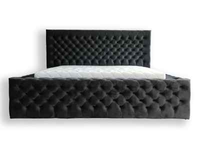 Chesterfield Betten modernes Hotelbett Doppelbett Neu Modernes King Size Bett