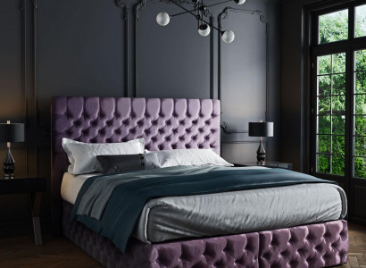 Schlafzimmer Bett Betten Polster Doppel Ehe Hotel Luxus Leder Moderne