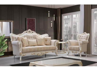 Sofagarnitur 3+3+1+1 Sitzer Set Design Sofa Polster Klassische Couchen