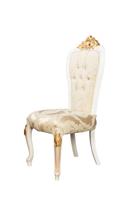 Klassischer Chesterfield Stuhl Königlicher Einsitzer Barock-Rokoko Stil Stühle