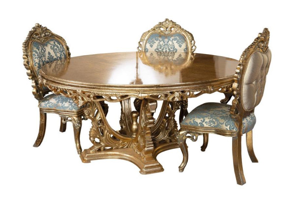 Esszimmer Lehnstuhl Polsterstuhl ohne Armlehne Luxus Sessel Stühle Wohnzimmer