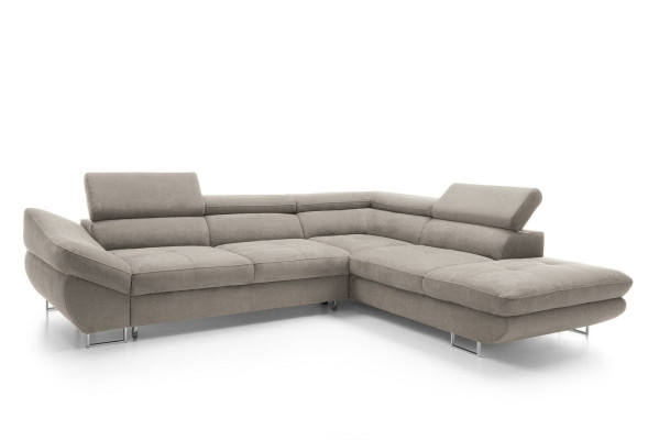 Ecke Couch Sets L-Form Sofa weiche Polsterung Wohnbereich Möbel Textil Gelb Neu