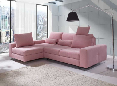 Ecksofa Wohnlandschaft Polster mit Bettfunktion Sofa Ecksofa Couch Ecke Garnitur