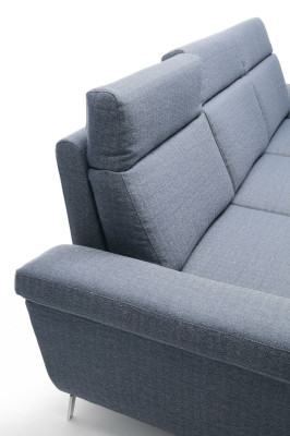 Wohnzimmer Textil L-Form Sofas Grau NEU Ecksofa Couch Polstermöbel