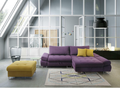 Eleganc L-Form Ecksofa Stoff Couch Wohnzimmer moderne Design Sofas