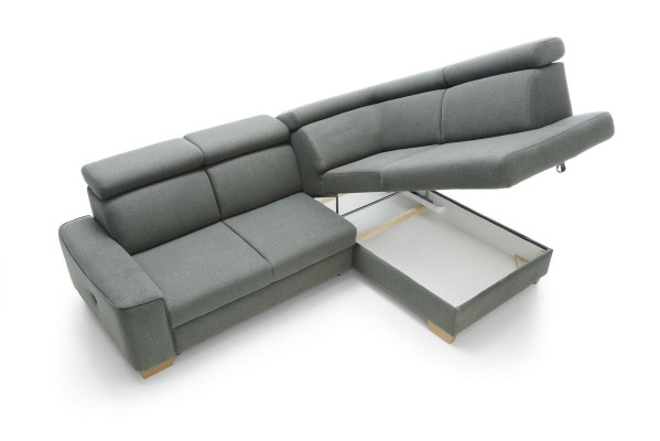 Modernes Ecksofa Stoffpolsterung Schlafsofa Sofa Bestellung Polster