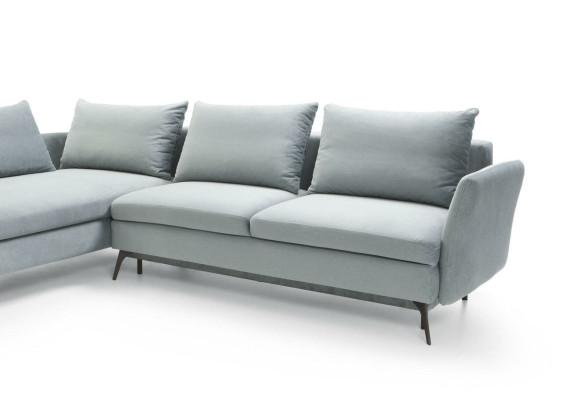 Wohnzimmer Grün Möbel Textil Sofas Ecksofa L Form Couch Polstermöbel