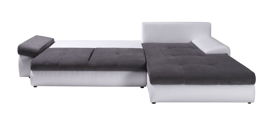 L-Form Sitz Farbe Ecksofa Couch Polstermöbel Wohnzimmer Textil Grau