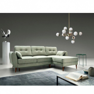 Design Schlafsofa Couch Sofa Polster Wohnzimmer Ecksofa Textl Stoff