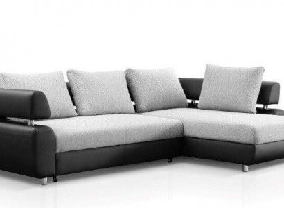Ecksofa Wohnlandschaft + Bettfunktion Sofa Ecksofa Couch Ecke Polster Garnitur