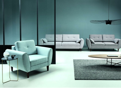 Design Sofa 2 Sitzer Möbel Polster Textil Sofas Couchs Wohnlandschaft Neu