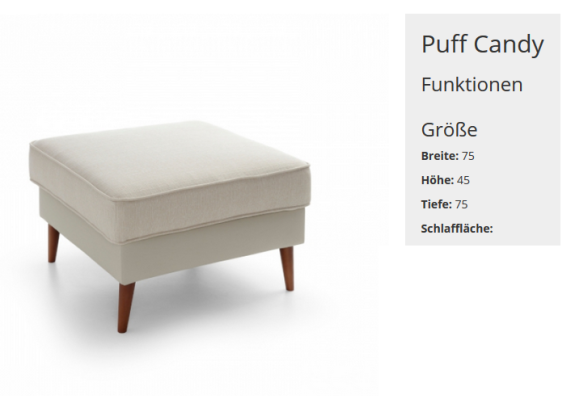 XXL Club Fußhocker Lounge Hocker Ottomane Pufa Leder Textil Dekor Ottoman