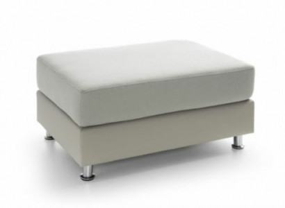 XXL Club Fußhocker Club Lounge Hocker Leder Textil Ottoman Designer Pufa