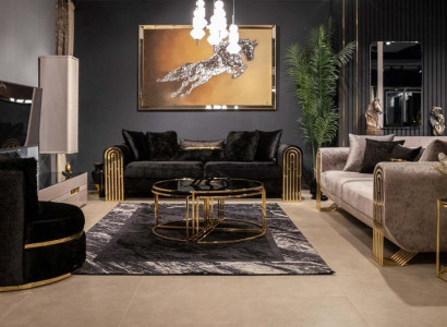 Sofagarnitur 3+3+1 Sitzer Sessel Garnitur Modern Relax Einsitzer Möbel Couchen