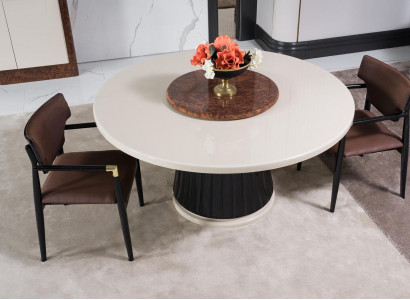 Esszimmer set Modern Esstisch + 4x Stühle Tisch Holz Polsterstuhl 5tlg. Neu