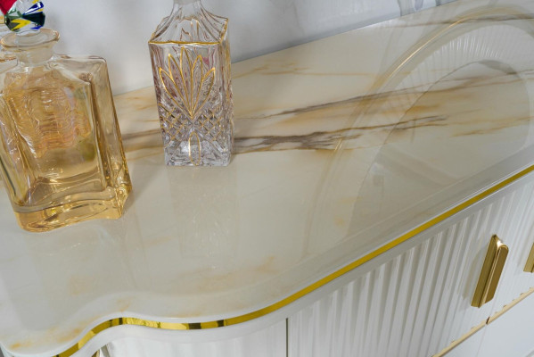 Anrichte Schrank Hochglanz Möbel Holz Luxus Kommode Sideboard Mit Spiegel Luxus