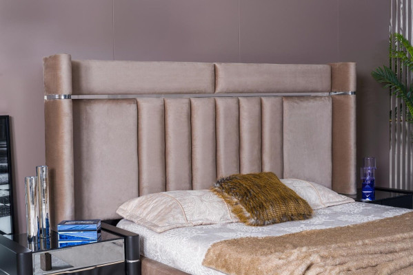 Luxus Schlafzimmer Set Bett + 2x Nachttische Holz Komplettes Modern Neu