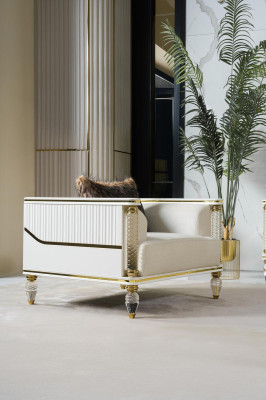 Design Suite Luxus Sessel Relax Textil Weißer Sessel Relax Sessel Moderner Luxus