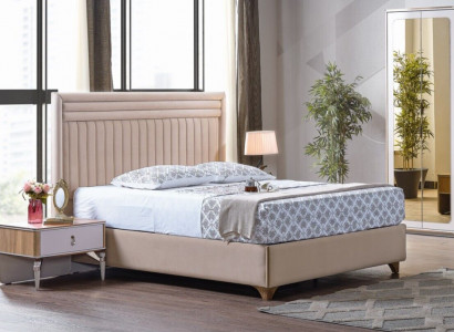 Modern Schlafzimmer Set Bett + 2x Nachttische Design Möbel 3 tlg. Neu EU