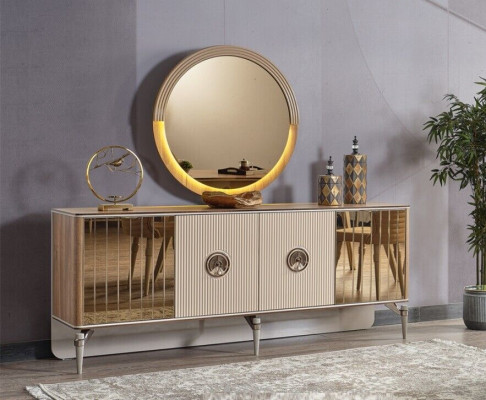 Design Esszimmer Komplett Esstisch + 6x Stühle Modern Möbel Holztisch Neu