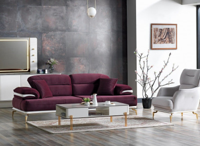 Sofagarnitur 3+1 Sitzer Sessel Garnitur Modern Relax Sessel Möbel