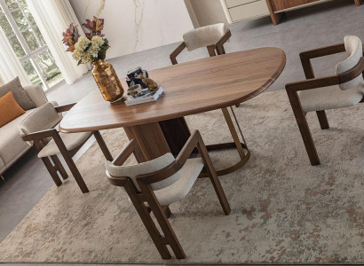 Esszimmer Set Luxus 6x Stühle Esstisch Essgruppe Garnitur Lehnstühle Modern Neu