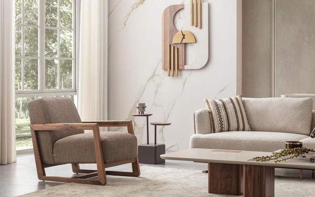 Sofagarnitur 3+3+1 Sitzer Modern Relax Sessel Modern Stil Luxus Wohnzimmer 3tlg 