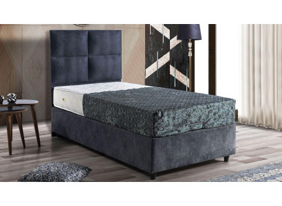 Bett Design Betten Luxus Stoff Polster Schlafzimmer Möbel 90x190 Modern