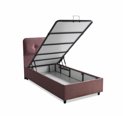 Bett Design Betten Luxus Polster Schlafzimmer Möbel Neu Modern Rosa 90x190