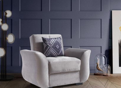 Design Sitzer Luxus Sessel Relax Textil Weiß Sessel Relaxsessel Modern