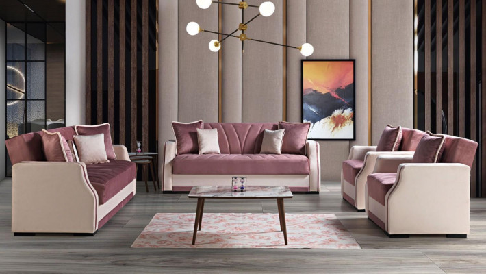 Luxus Sofagarnitur Komplett Couch Sofa Modern Garnitur Wohnzimmer Relax 3+2+1+1 Neu