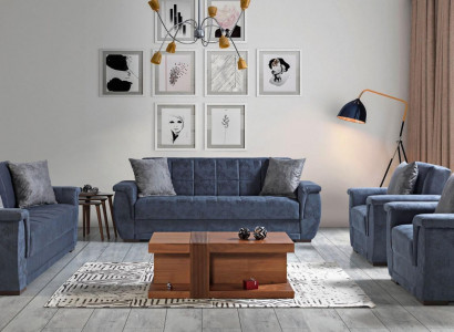 Schlafsofa Garnitur Sitzpolster Sofagarnitur Couch 3+2+1+1 Sitz Couchen Sofas