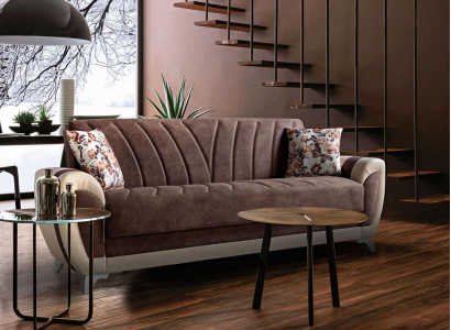 Luxuriöses Wohnzimmer Sofa 3 Sitzer Relax Sofa Modern 225cm Luxus Sofa Neu