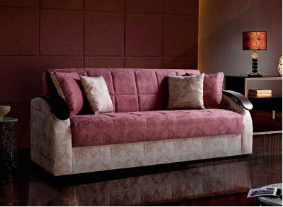 Rosa Modernes Sofa 3 Sitzer Relax Sofa Luxus 3er Sofa Wohnzimmer Neu 3 Sitzer