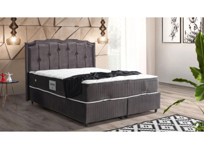Bett Design Betten Luxus Polster Schlafzimmer Möbel Boxsping Braun 160x200